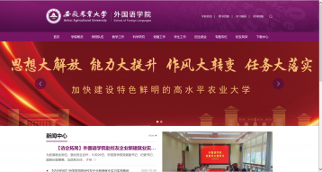 安徽農業大學外國語學院網站建設