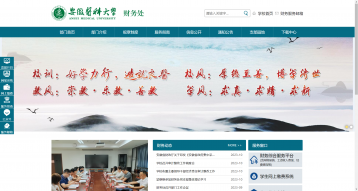 安徽醫科大學財務處網站建設
